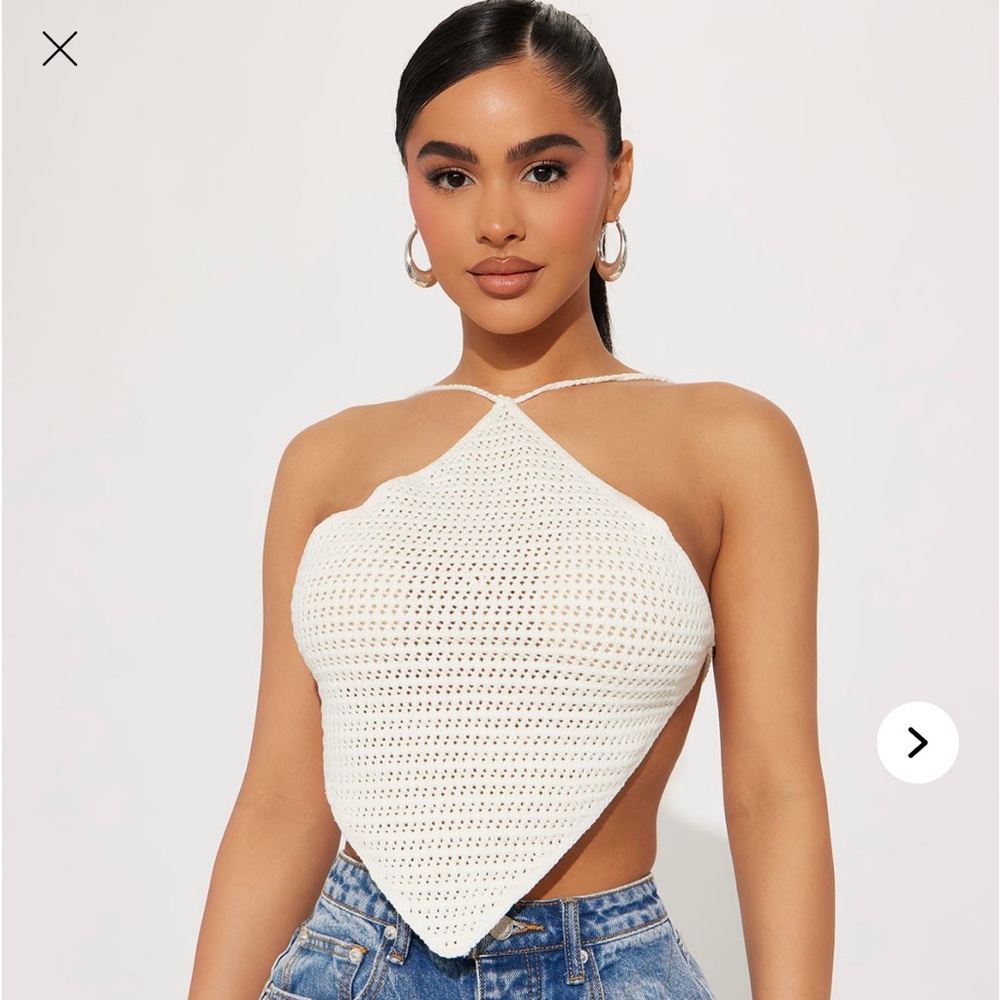 Fashion Nova Crochet Halter Top